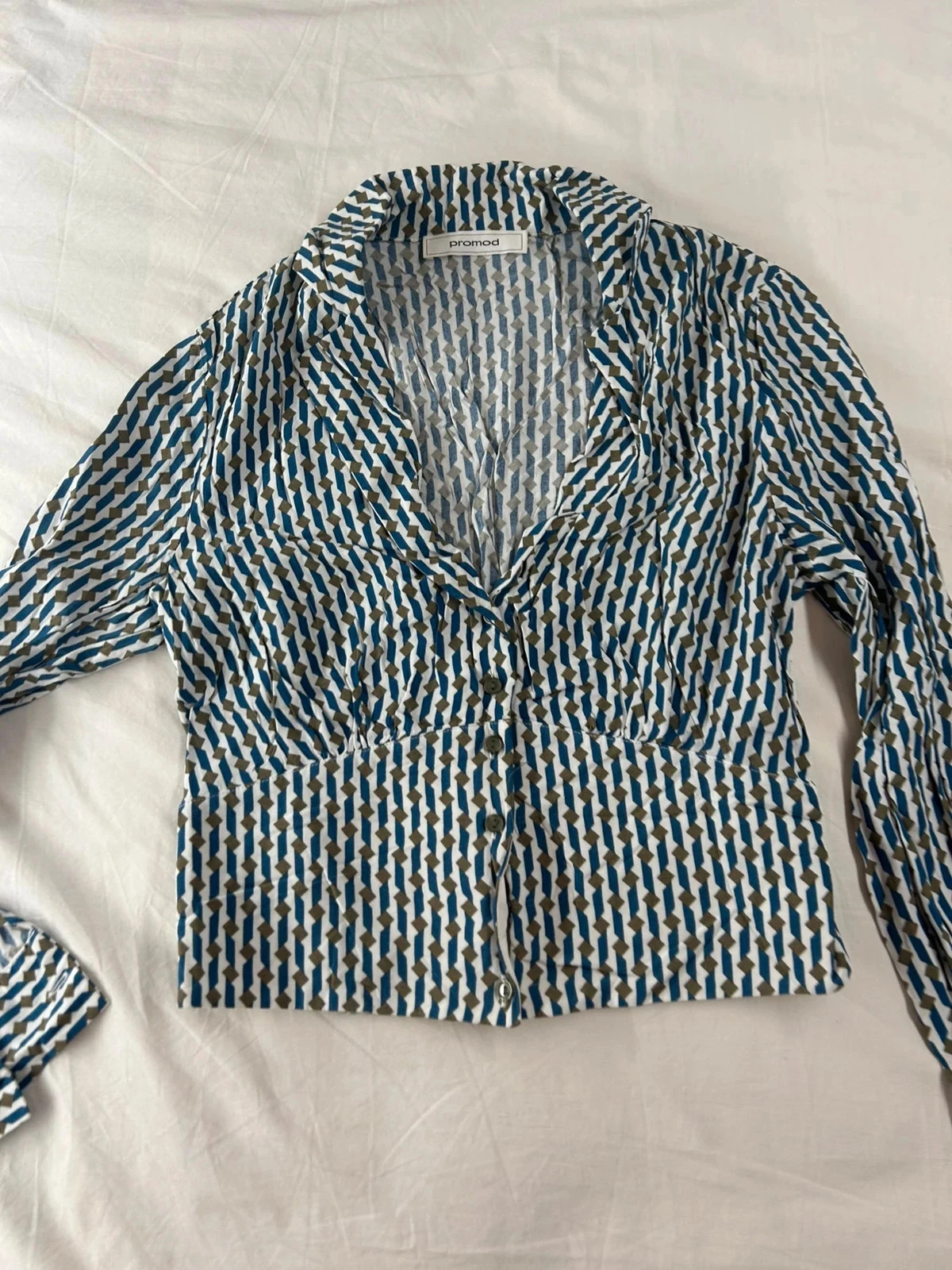 Vintage Promod geruite blouse – photo 2